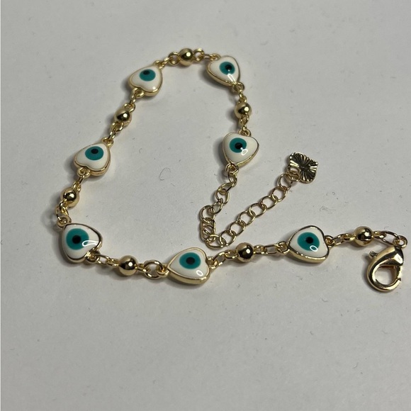 14k goldfilled evil eye bracelet - Picture 2 of 4